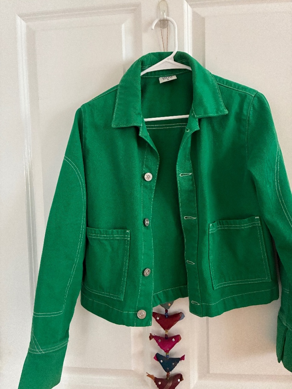 BDG denim trucker jacket green! Xs